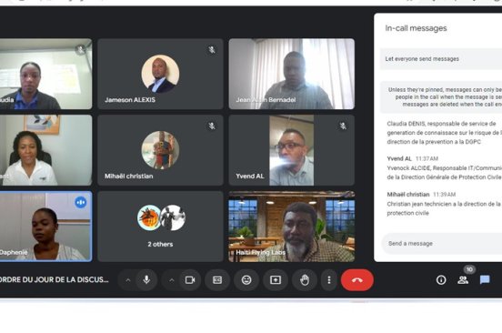 A screenshot of the Zoom meeting attended by stakeholders.