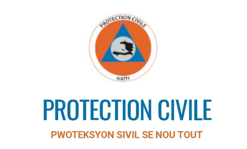 Logo of the Protection Civile in Haiti, a key stakeholder in attendance.