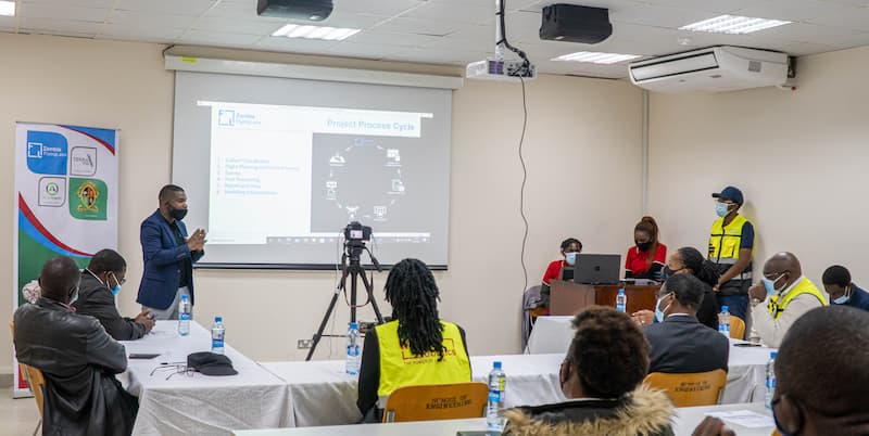 Zambia Flying Labs hosts a training on waste management using drones