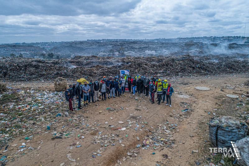 Zambia Flying Labs works with partners on waste management