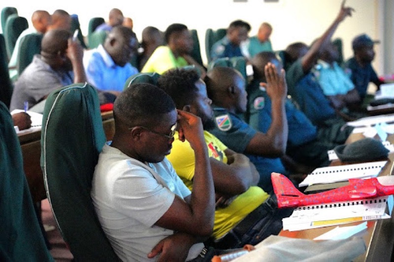 Namibia Flying Labs NCS Training Students in Crowd