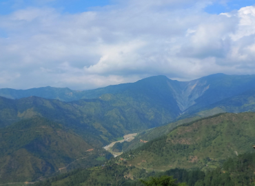 View of the Ghypache Landslide